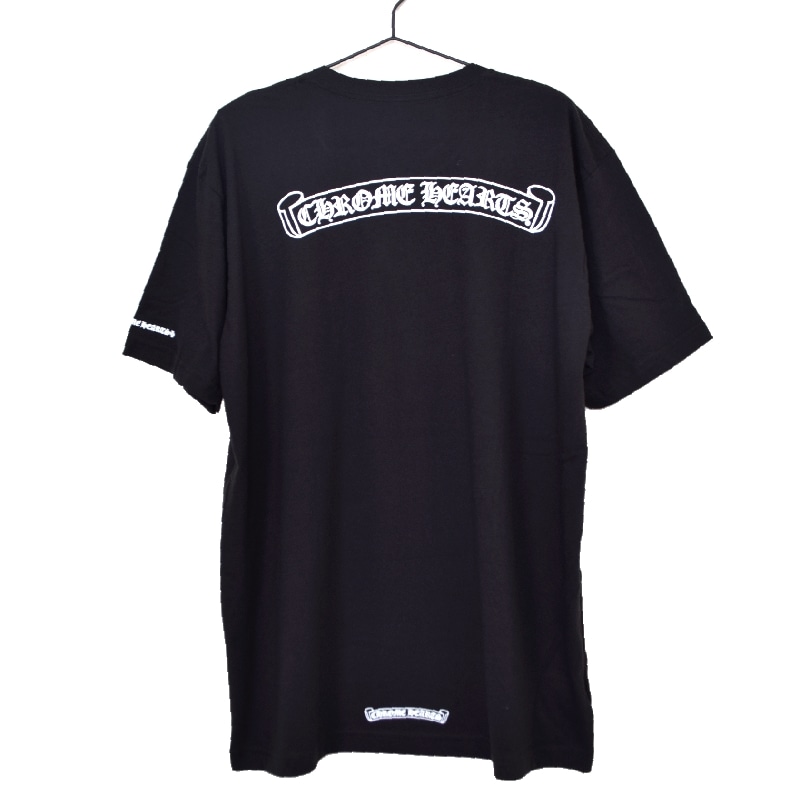 正規品　CHROME HEARTS　クロム　Tシャツ　半袖　バックロゴ ChromeHearts ロゴTシャツ ブラック 半袖 XLサイズ 並行輸入品 楽天