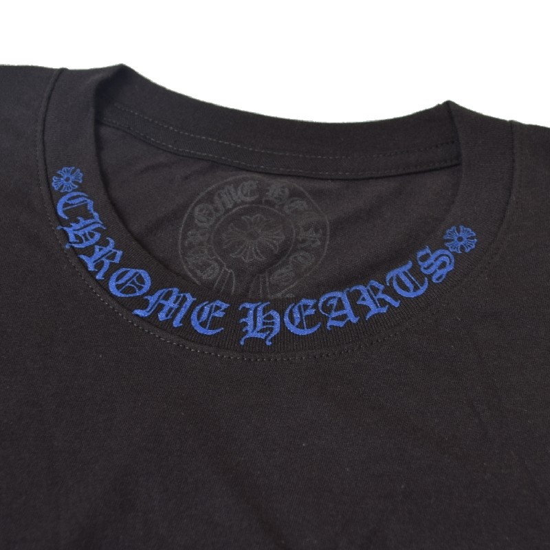 CHROME HEARTS クロムハーツ 半袖 Tシャツ 黒 ブラック ポケット Neck