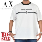 �礭�������� ��� ����ޡ��˥����������� A/X ARMANI EXCHANGE ���롼�ͥå� �����ɽ� Ⱦµ�ԥ���� REGULAR FIT + XXL