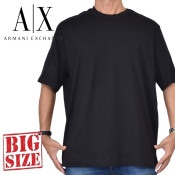 �礭�������� ��� ����ޡ��˥����������� A/X ARMANI EXCHANGE ���롼�ͥå� ���� Ⱦµ�ԥ���� µ�ơ��׻Ȥ� REGULAR FIT + XXL
