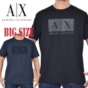 �礭�������� ��� ����ޡ��˥����������� A/X ARMANI EXCHANGE ���롼�ͥå� Ⱦµ�ԥ���� �ե���ȥ��� REGULAR FIT XXL