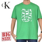 �礭�������� ��� CK Calvin Klein jeans ����Х󥯥饤�󥸡��� ���롼�ͥå� Ⱦµ�ԥ���� �����ץ��� XXL