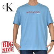 �礭�������� ��� CK Calvin Klein jeans ����Х󥯥饤�󥸡��� ���롼�ͥå� Ⱦµ�ԥ���� �����ɽ� XXL