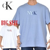 �礭�������� ��� CK Calvin Klein jeans ����Х󥯥饤�󥸡��� ���롼�ͥå� Ⱦµ�ԥ���� �����ɽ� XXL