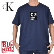 �礭�������� ��� CK Calvin Klein jeans ����Х󥯥饤�󥸡��� ���롼�ͥå� Ⱦµ�ԥ���� �ܥå������� XXL
