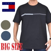 �礭����������� TOMMY HILFIGER �ȥߡ��ҥ�ե����� �����ɽ� Ⱦµ�ԥ���� Tonal Flag Logo T-Shirt XL XXL