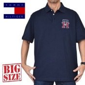 �礭����������� �ȥߡ��ҥ�ե����� TOMMY HILFIGER ���λ� Ⱦµ �ݥ������ �С����ƥ� �ѥå� ��Υ���� ���� ���ݥ���Ȼɽ� Regular Fit Varsity Patch Polo XXL