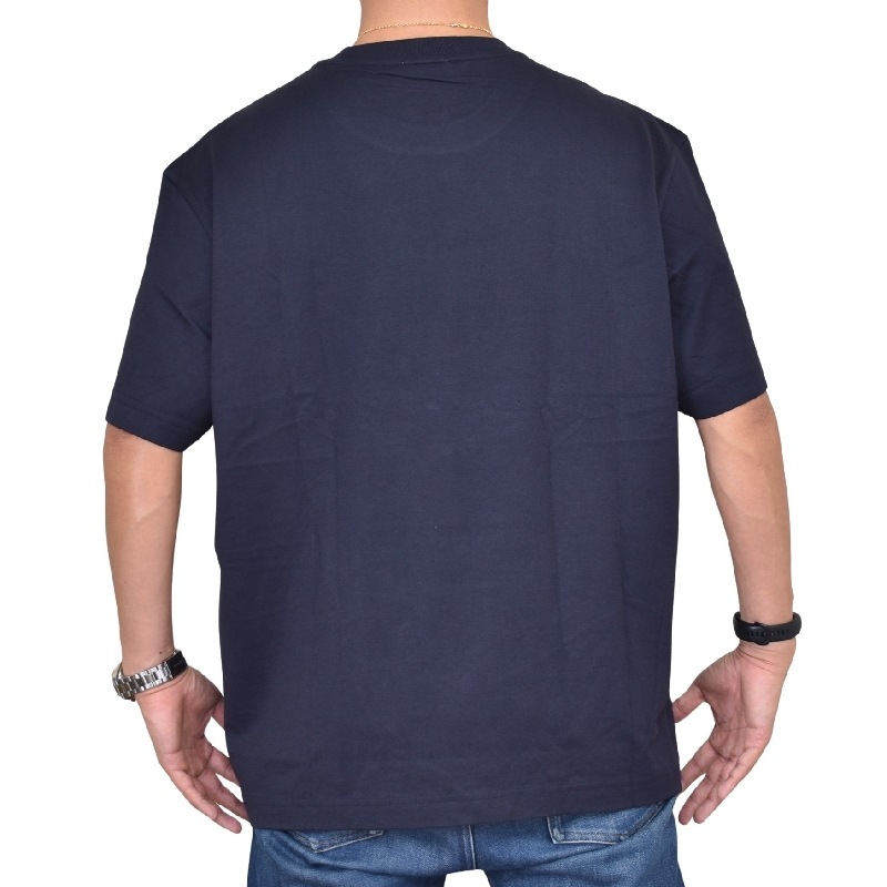 �礭�������� ��� Lacoste �饳���� ���롼�ͥå� Ⱦµ�ԥ���� �ͥ��ӡ��֥롼 �� �ۥ磻�� RELAXED FIT ICONIC PRINT T-SHIRT XXL