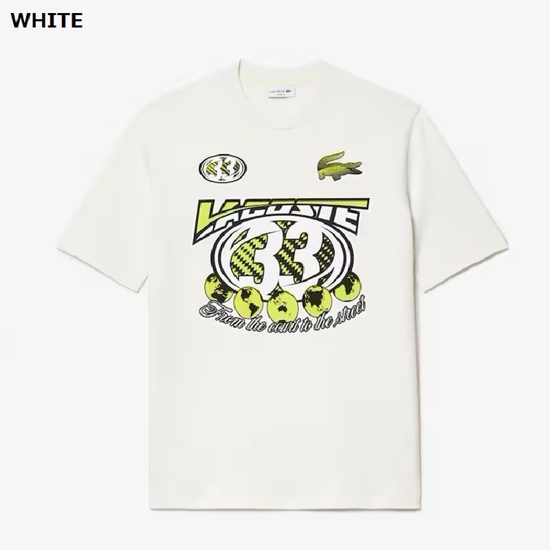 �礭�������� ��� Lacoste �饳���� ���롼�ͥå� Ⱦµ�ԥ���� Loose Fit �롼���ե��å� �����С������� XL XXL XXXL