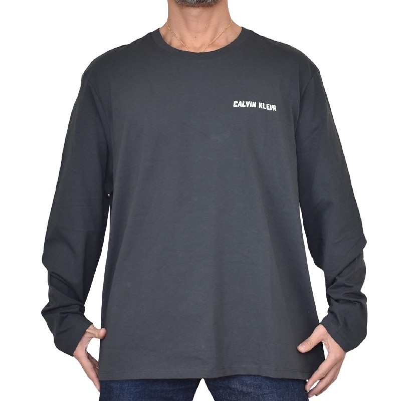 �礭�������� ��� CK Calvin Klein Jeans ����Х󥯥饤�󥸡��� ���롼�ͥå� Ĺµ�ԥ���� ����� ���ݥ���Ȼɽ� �إӡ��������� XXL