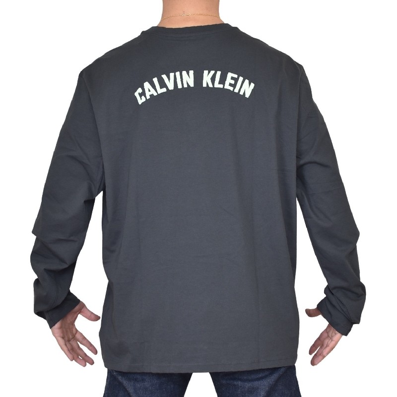 �礭�������� ��� CK Calvin Klein Jeans ����Х󥯥饤�󥸡��� ���롼�ͥå� Ĺµ�ԥ���� ����� ���ݥ���Ȼɽ� �إӡ��������� XXL