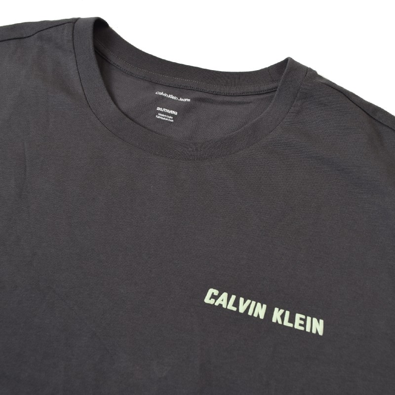 �礭�������� ��� CK Calvin Klein Jeans ����Х󥯥饤�󥸡��� ���롼�ͥå� Ĺµ�ԥ���� ����� ���ݥ���Ȼɽ� �إӡ��������� XXL