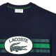 �礭�������� ��� Lacoste �饳���� ���롼�ͥå� Ⱦµ�ԥ���� �ͥ��ӡ��֥롼 LOOSE FIT COTTON MONOGRAM T-SHIRT XXL