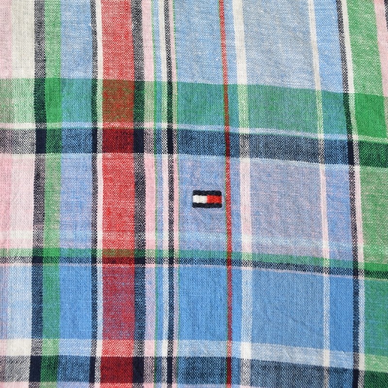 �礭����������� TOMMY HILFIGER �ȥߡ��ҥ�ե����� ��ͥ�Ĺµ����� �����å��� ���ݥ���� �ܥ�������� �㺮 REGULAR FIT XXL