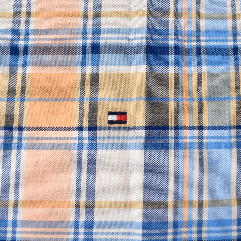 �礭����������� TOMMY HILFIGER �ȥߡ��ҥ�ե����� Ĺµ����� �����å��� ���ݥ���� �ܥ�������� REGULAR FIT XXL