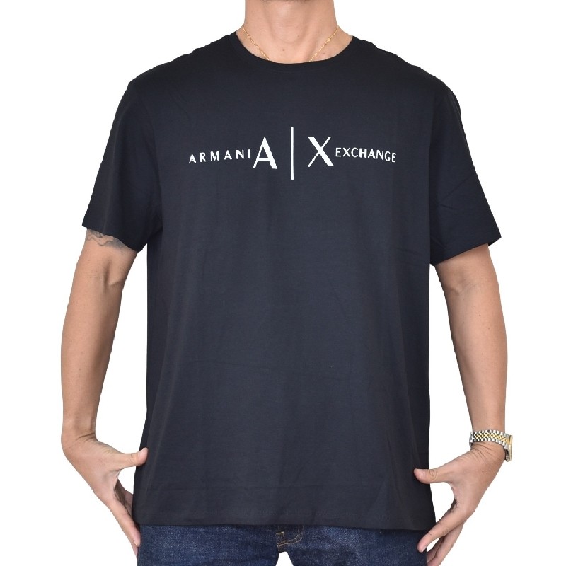 �礭�������� ��� ����ޡ��˥����������� A/X ARMANI EXCHANGE ���롼�ͥå� Ⱦµ�ԥ���� �ե���ȥ����ץ��� REGULAR FIT XXL