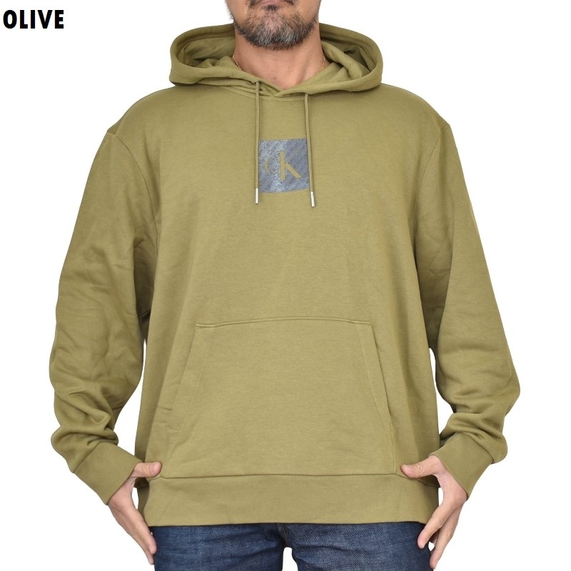 �礭�������� ��� CK ����Х󥯥饤�� Calvin Klein �ѡ����� �ա��ǥ��� �ץ륪���С��������å� �ܥå������� XL XXL