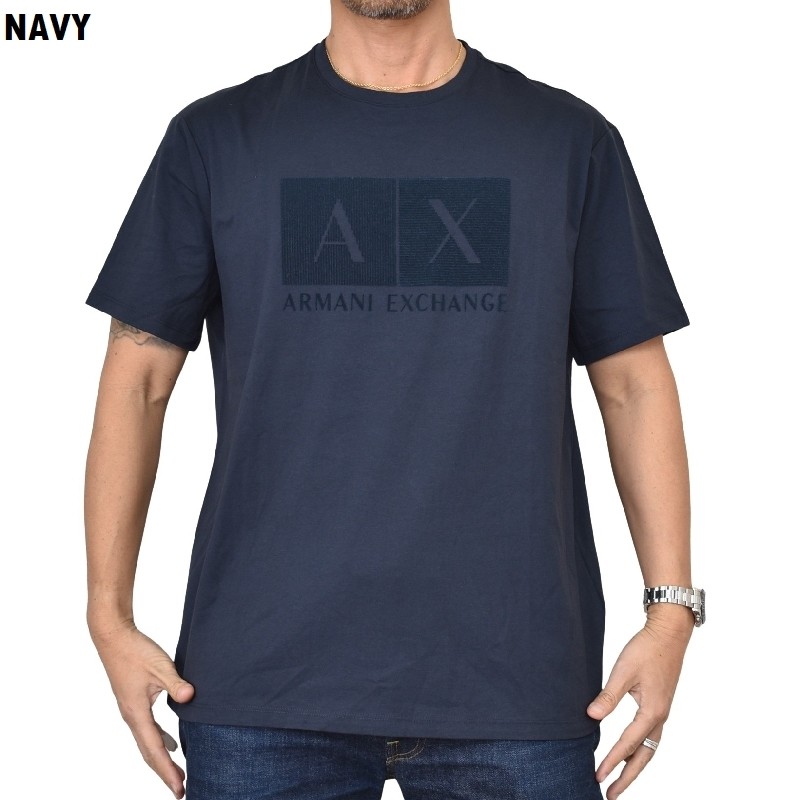 �礭�������� ��� ����ޡ��˥����������� A/X ARMANI EXCHANGE ���롼�ͥå� Ⱦµ�ԥ���� �ե���ȥ��� REGULAR FIT XXL