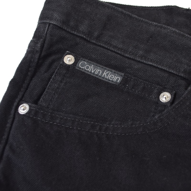 �礭�������� ��� CK ����Х󥯥饤�󥸡��� Calvin Klein Jeans �֥�å� �ǥ˥ॷ�硼�� �ϡ��եѥ�� �ϡ��ѥ� ���åȥ��� 40�����