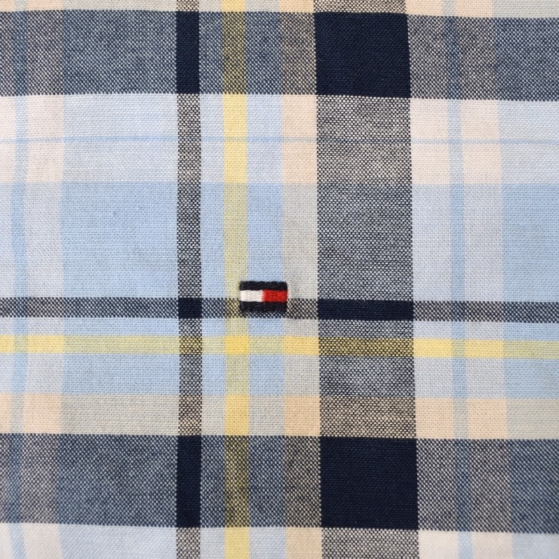 �礭����������� TOMMY HILFIGER �ȥߡ��ҥ�ե����� Ĺµ����� �����å��� ���ݥ���� �ܥ�������� SLIM FIT XXL