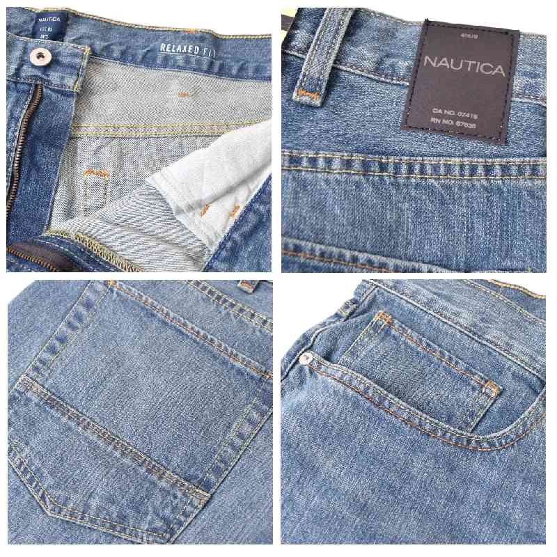 ��SALE���礭�������� ��� NAUTICA �Ρ��ƥ��� �Ρ����� �����ѥ� �ǥ˥� ������ �桼���ɲù� �����å���ù� RELAXED FIT 38 40�����