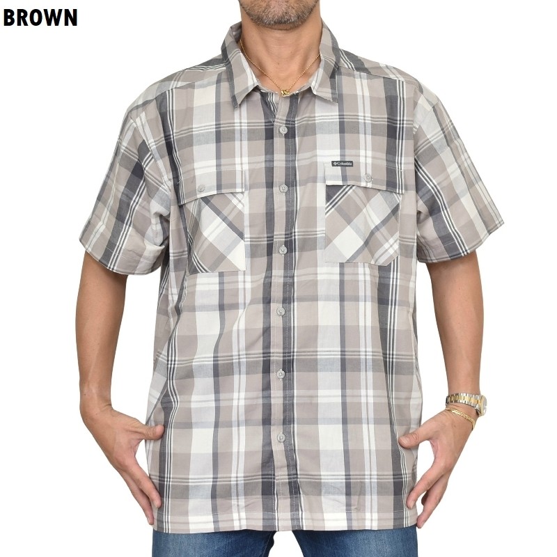 �礭�������� ��� Columbia ������ӥ� Ⱦµ �����ץ󥷥�� �ݥ��å� �����å��� XXL