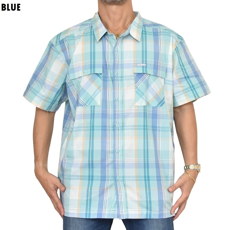 �礭�������� ��� Columbia ������ӥ� Ⱦµ �����ץ󥷥�� �ݥ��å� �����å��� XXL