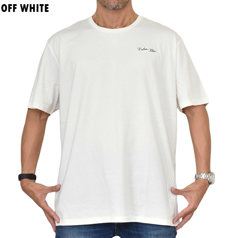 �礭�������� ��� CK Calvin Klein jeans ����Х󥯥饤�󥸡��� ���롼�ͥå� Ⱦµ�ԥ���� ���ݥ���Ȼɽ� XXL