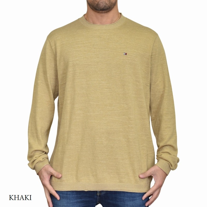 SALE 礭 TOMMY HILFIGER ȥߡҥե 롼ͥå  ˥å åȥ Ĺµ ݥ XL XXL XXXL