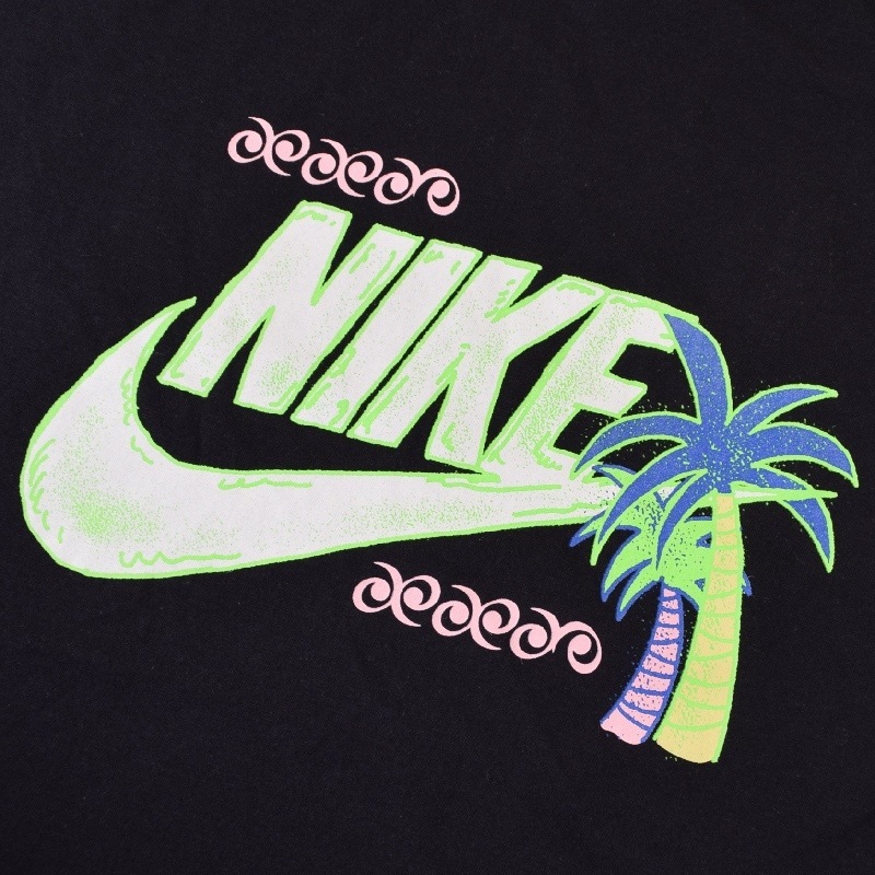 �礭�������� ��� NIKE �ʥ��� �����ץ��� Ⱦµ�ԥ���� �� �֥�å� �� �ۥ磻�� �ͥ��ӡ� XL XXL