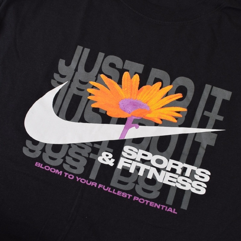 �礭�������� ��� NIKE �ʥ��� �����ץ��� Ⱦµ�ԥ���� �� �֥�å� �� �ۥ磻�� �� �֥롼 XL XXL