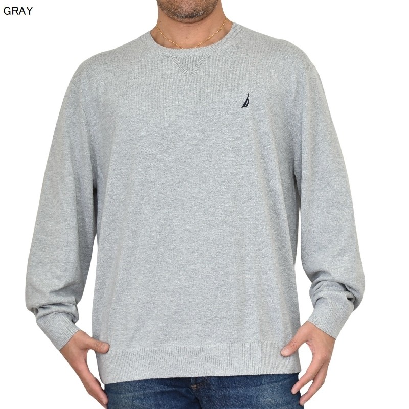 �礭�������� ��� NAUTICA �Ρ��ƥ��� �Ρ����� ���롼�ͥå� �������� �˥å� ���ݥ���� XXL XXXL