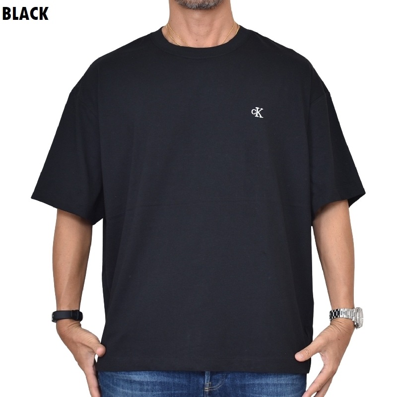 �礭�������� ��� CK Calvin Klein jeans ����Х󥯥饤�󥸡��� �ӥå����륨�å� ���롼�ͥå� Ⱦµ�ԥ���� ���ݥ���Ȼɽ� XL XXL