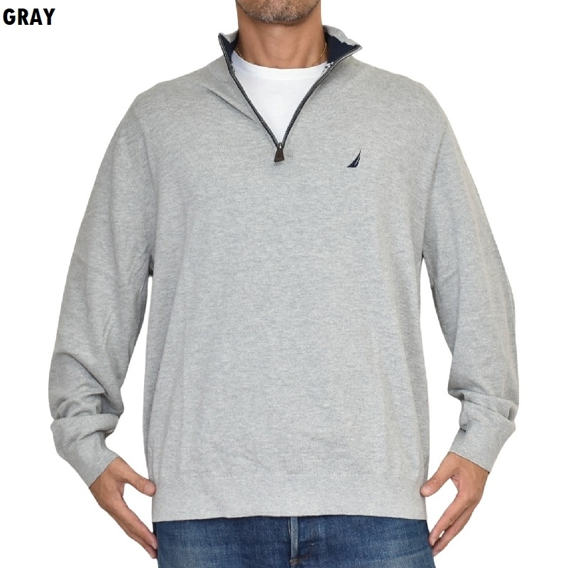 �礭�������� ��� NAUTICA �Ρ��ƥ��� �Ρ����� �ϡ��ե��å� �������� �˥å� ���ݥ���� XL XXL XXXL