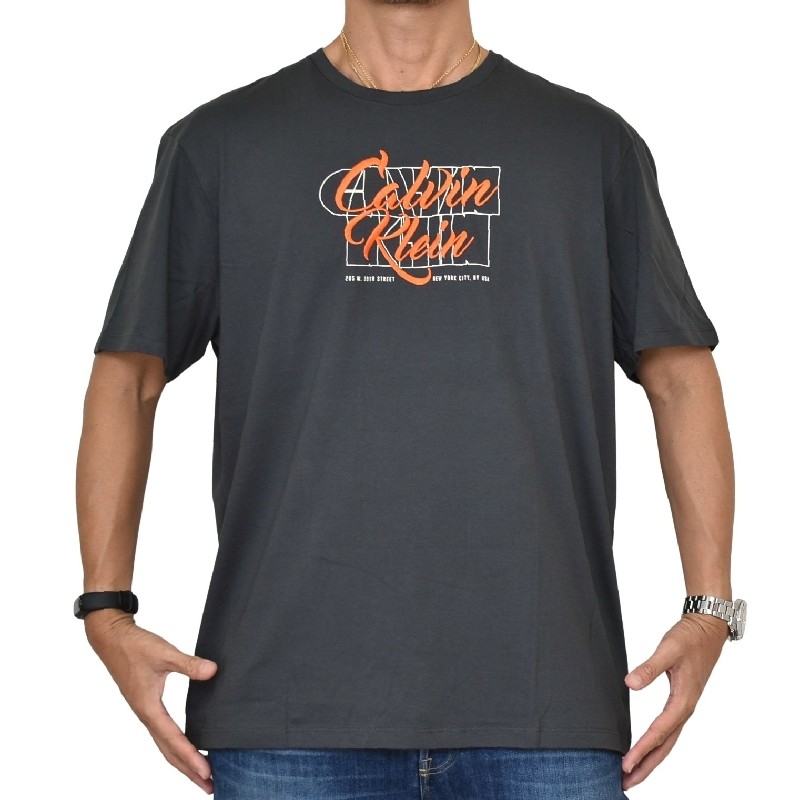 �礭�������� ��� CK Calvin Klein ����Х󥯥饤�� ���롼�ͥå� Ⱦµ�ԥ���� �����ɽ� XXL