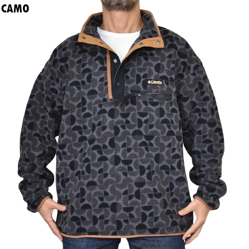 �礭�������� ��� COLUMBIA ������ӥ� �ե꡼�����㥱�å� �ϡ��ե��ʥå� �ץ륪���С� USA��ǥ� HALF SNAP FLEECE XL XXL