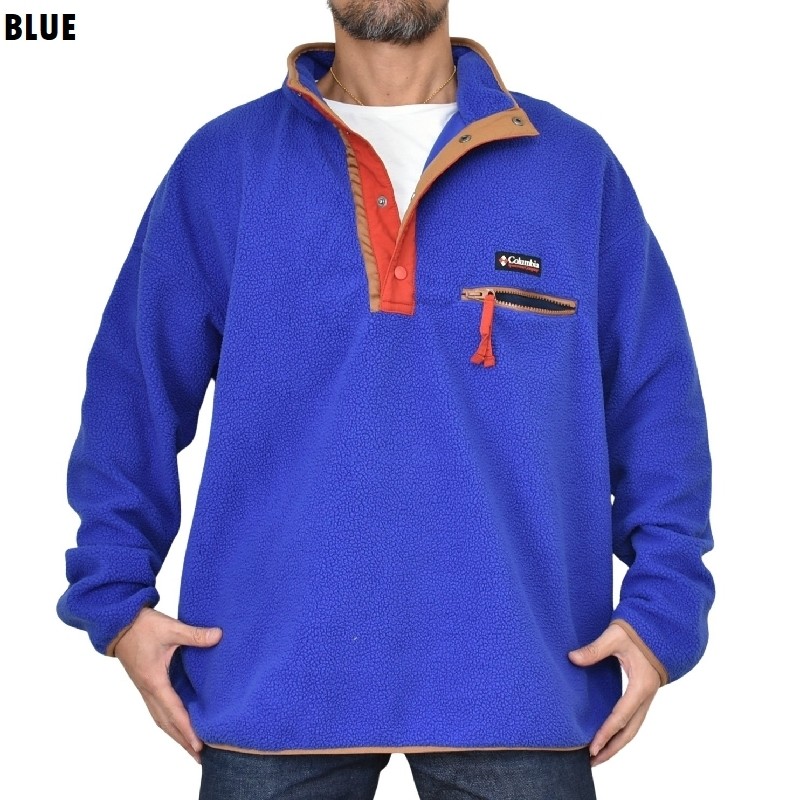 �礭�������� ��� COLUMBIA ������ӥ� �ե꡼�����㥱�å� �ϡ��ե��ʥå� �ץ륪���С� USA��ǥ� HALF SNAP FLEECE XL XXL