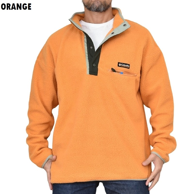 �礭�������� ��� COLUMBIA ������ӥ� �ե꡼�����㥱�å� �ϡ��ե��ʥå� �ץ륪���С� USA��ǥ� HALF SNAP FLEECE XL XXL