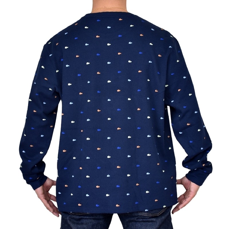 �礭�������� ��� �饳���� Lacoste ���롼�ͥå� ��åե����� Ĺµ�ԥ���� ���� Cotton Lounge T-Shirt XL XXL