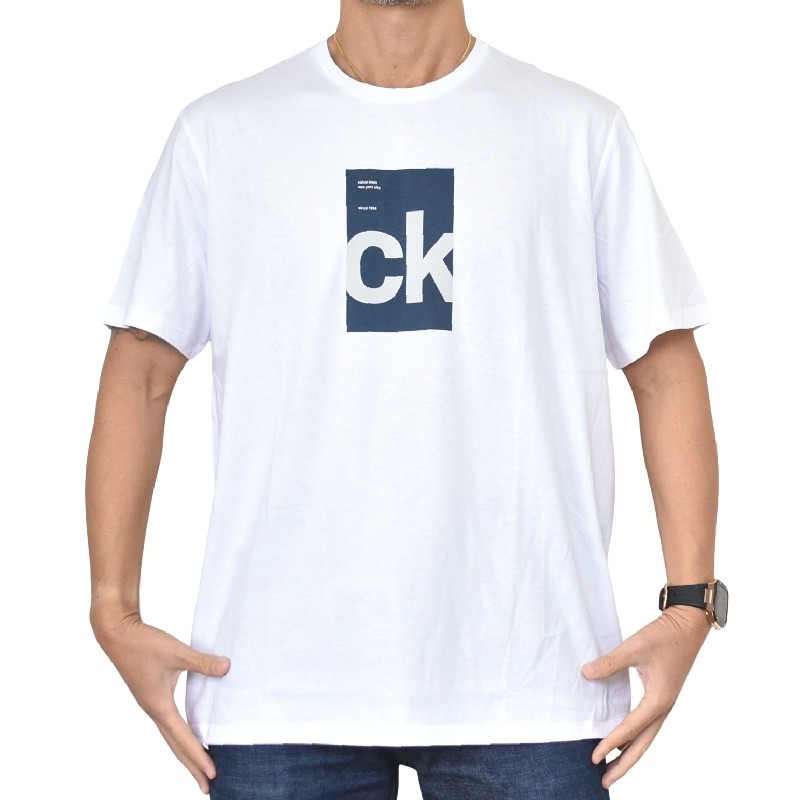 �礭�������� ��� CK Calvin Klein jeans ����Х󥯥饤�󥸡��� ���롼�ͥå� Ⱦµ�ԥ���� �����ץ��� XL