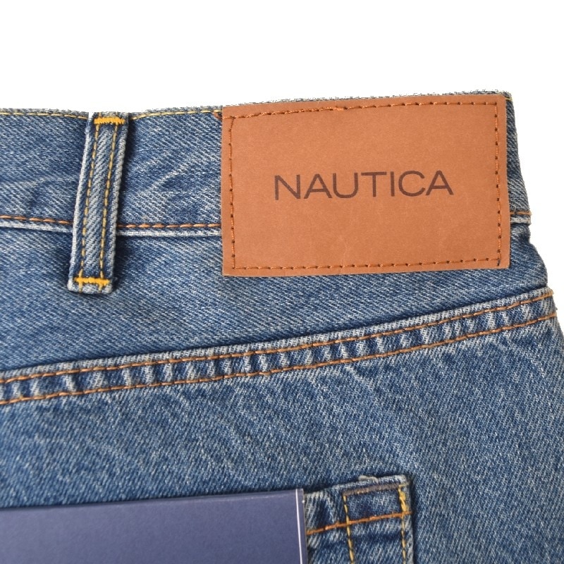 �礭�������� ��� NAUTICA �Ρ��ƥ��� �Ρ����� �����ѥ� �ǥ˥� ������ �롼�� authentic loose denim 40�����