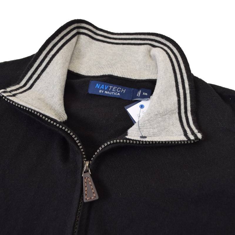 �礭�������� ��� NAUTICA �Ρ��ƥ��� navtech quarter-zip sweater���ϡ��ե��å� �������������å� �������� �˥å� ���ݥ���� XXL XXXL