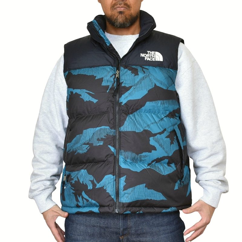SALE 礭  Ρե THE NORTH FACE ٥  ̥ץ PRINTED 1996 Nuptse Vest USAǥ XL XXL