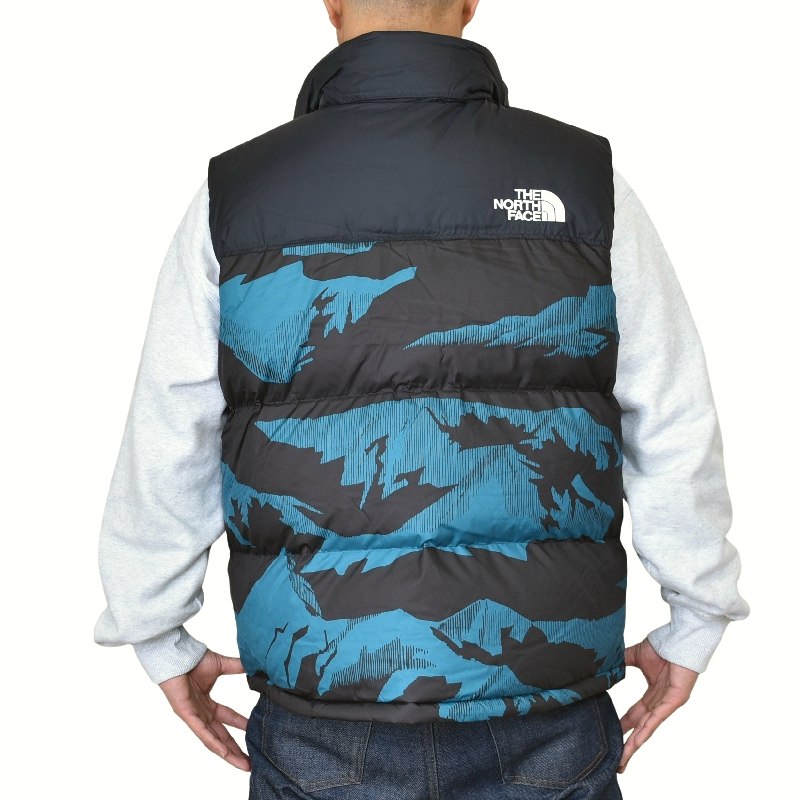 SALE 礭  Ρե THE NORTH FACE ٥  ̥ץ PRINTED 1996 Nuptse Vest USAǥ XL XXL