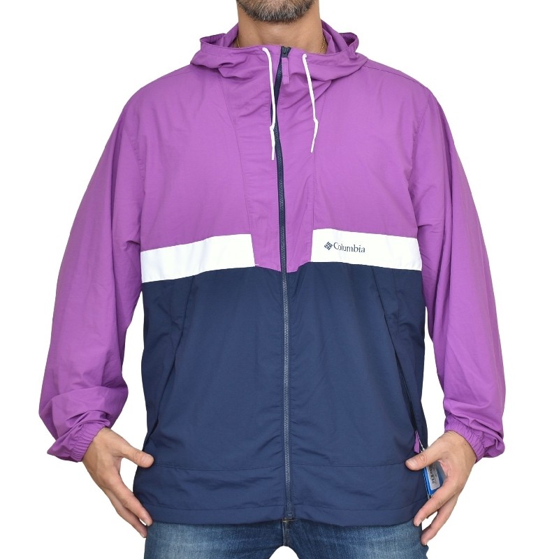 �礭�������� ��� COLUMBIA ������ӥ� �ե른�å� ������ɥ֥졼���� �ա��� �ޥ���ƥ�ѡ����� �ѥå��֥� USA��ǥ� SPIRE VALLEY HOODED WINDBREAKER XL XXL