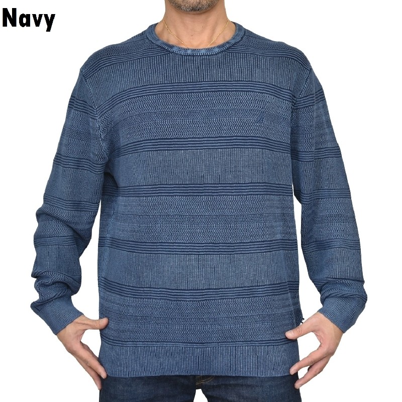 �礭�������� ��� NAUTICA �Ρ��ƥ��� stonewashed crewneck sweater ���ȡ��󥦥��å��� ���롼�ͥå� �������� �˥å� ���ݥ���� XXL XXXL