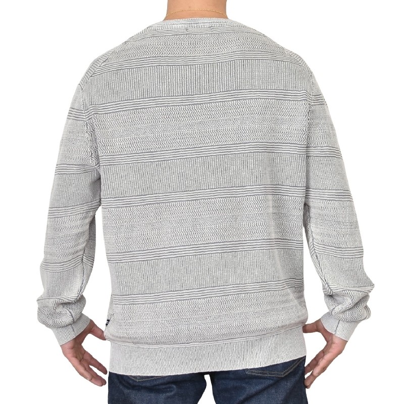 �礭�������� ��� NAUTICA �Ρ��ƥ��� stonewashed crewneck sweater ���ȡ��󥦥��å��� ���롼�ͥå� �������� �˥å� ���ݥ���� XXL XXXL