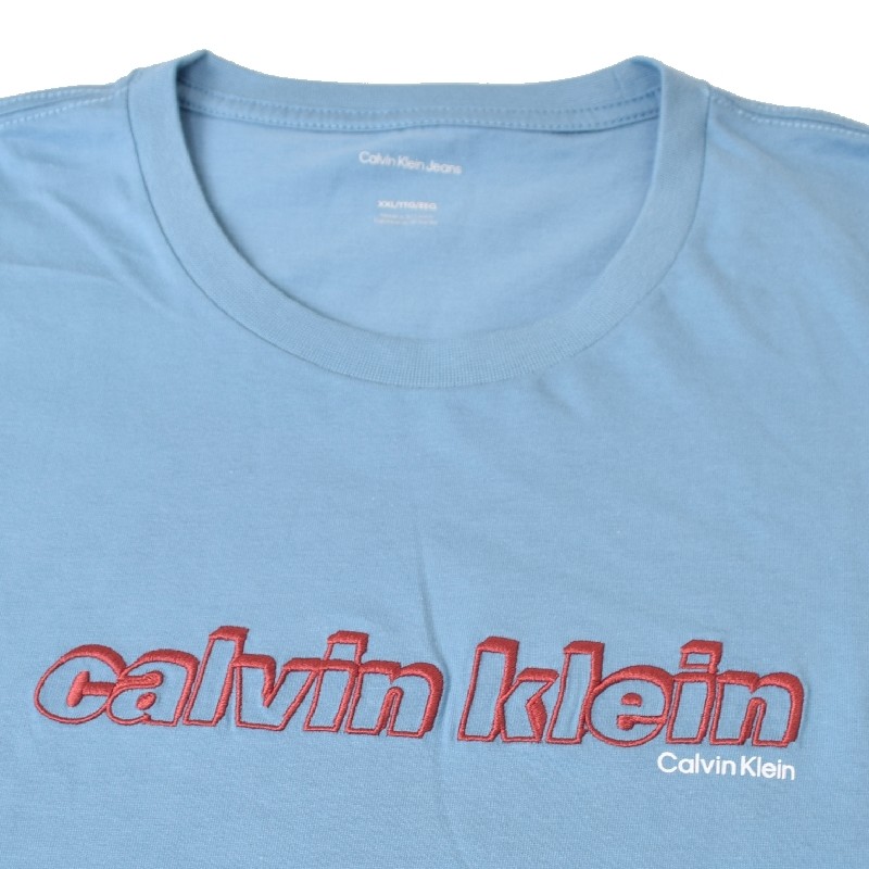 �礭�������� ��� CK Calvin Klein jeans ����Х󥯥饤�󥸡��� ���롼�ͥå� Ⱦµ�ԥ���� �����ɽ� XXL