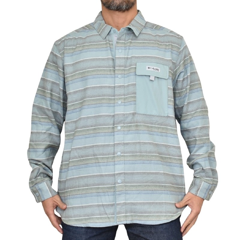 �礭�������� ��� COLUMBIA ������ӥ� Ĺµ����� �ܡ������� USA��ǥ� PFG UNCHARTED OVER SHIRT XL XXL