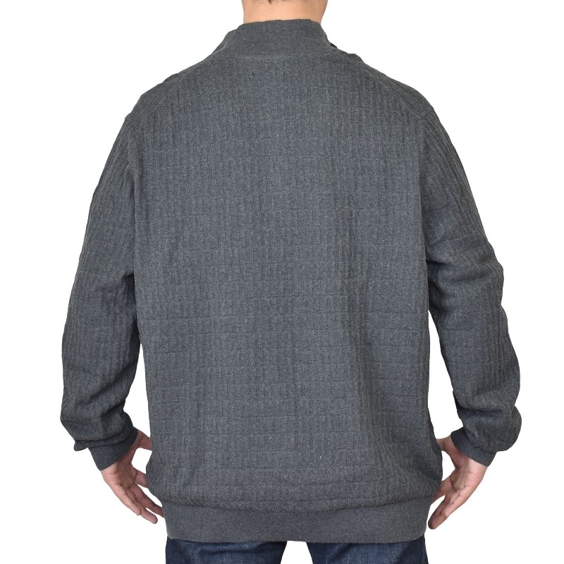 �礭�������� ��� NAUTICA �Ρ��ƥ��� textured quarter-zip sweater �ϡ��ե��å� �������������å� �������� �˥å� ���ݥ���� XXL XXXL XXXXL
